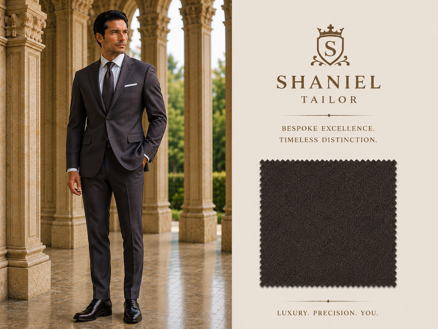 Single Breasted 3-Piece Suit — Shaniel Bespoke Tailor